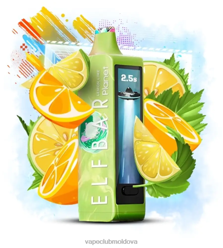 Vape Shop Chisinau XH4J016 Elf Bar Planet 25000 lămâie lămâie