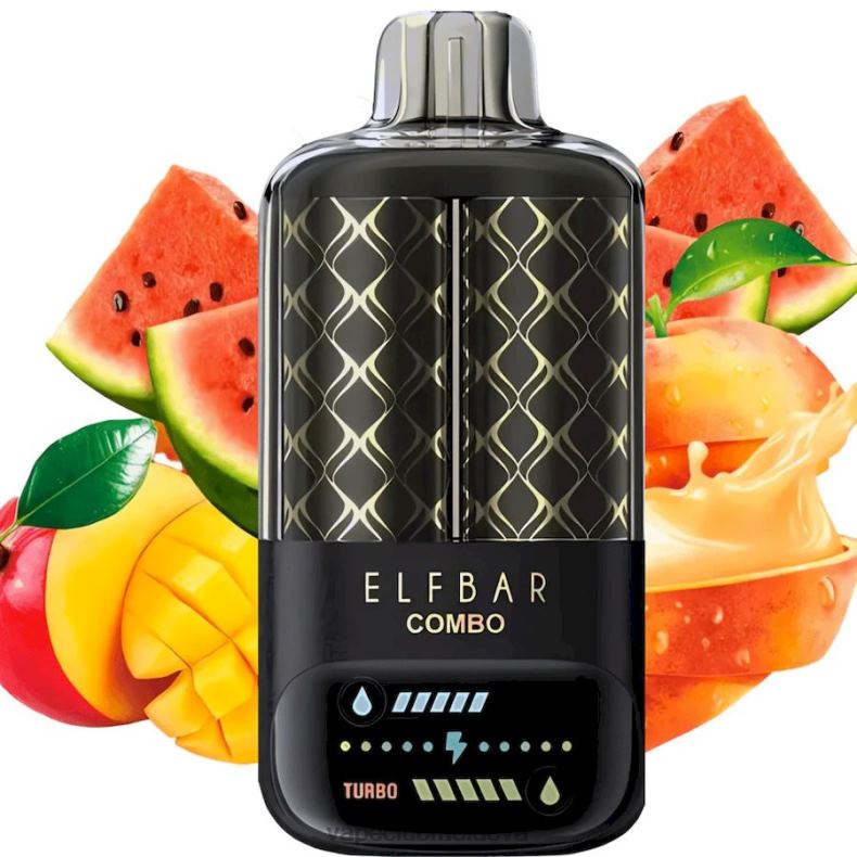 Vape Shop Chisinau XH4J06 Elf Bar Combo 25000 piersici, mango și pepene verde