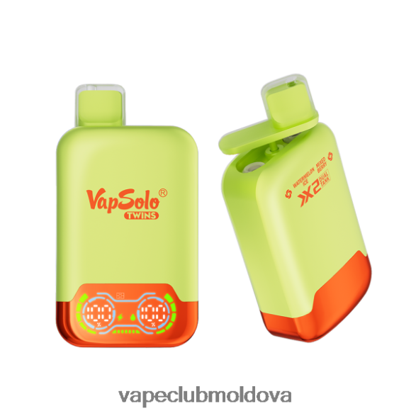 Vape Shop Chisinau Z8Z8R0146 Vapsolo TWINS vapa de unică folosință gheață de pepene verde și amestec de fructe de pădure