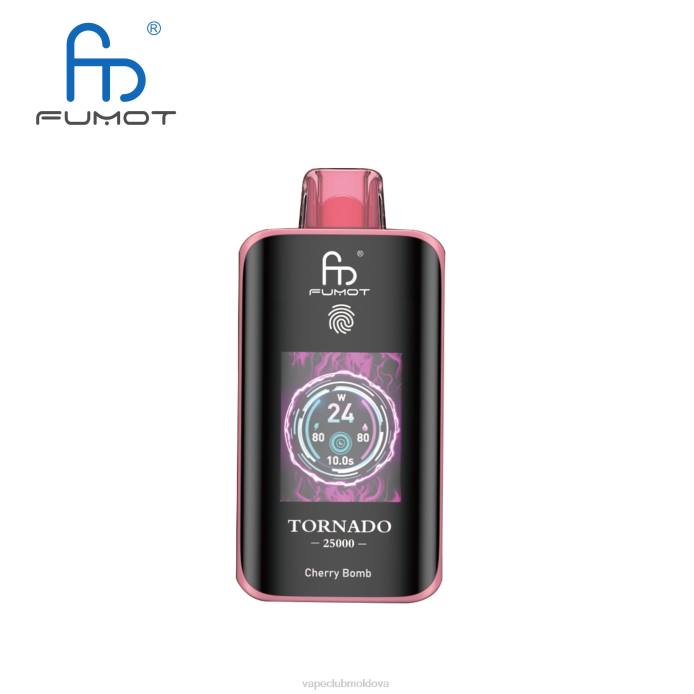 Fumot Tornado 25000 vape de unică folosință bombă de cireșe H46P4 Vape Moldova