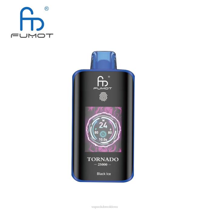 Fumot Tornado 25000 vape de unică folosință gheață neagră H46P2 Vape Mod