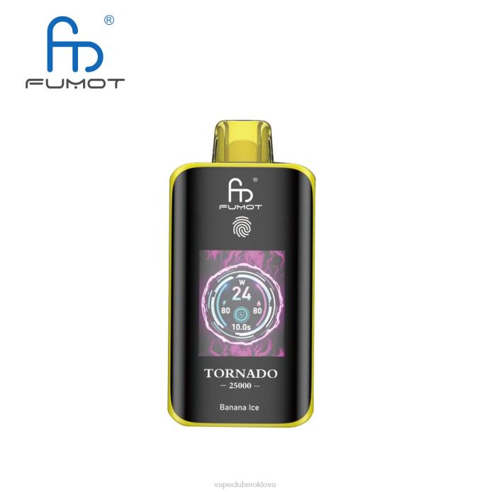 Fumot Tornado 25000 vape de unică folosință gheata de banane H46P1 Vape Shop Chisinau