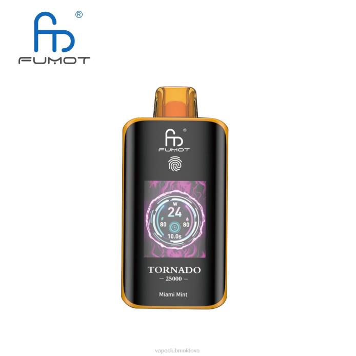 Fumot Tornado 25000 vape de unică folosință miami mint H46P8 Vape Pod Kit