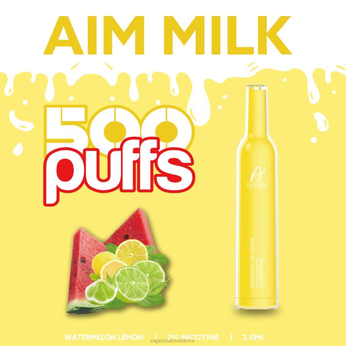 Disposable Vape Moldova B20N270 Aivono AIM MILK 500 pepene lămâie