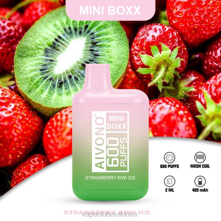 Vape Moldova B20N234 Aivono AIM MINI BOXX 600 gheață de kiwi cu căpșuni