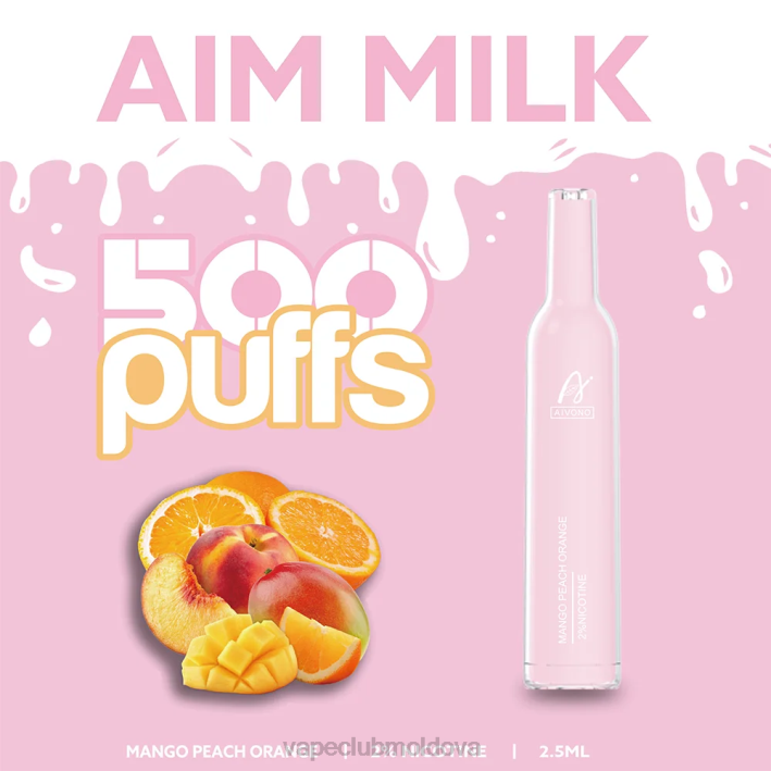 Vape Moldova B20N269 Aivono AIM MILK 500 portocală de piersici mango