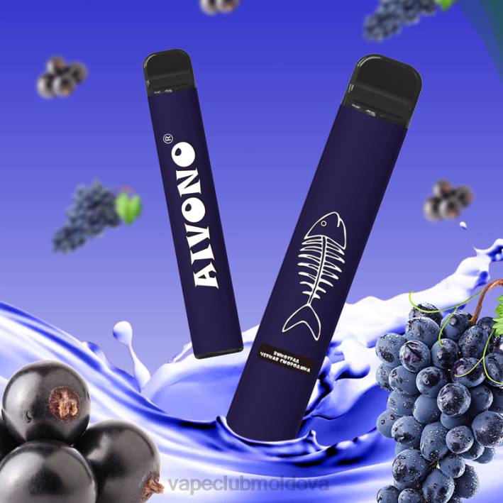 Vape Moldova B20N284 Aivono AIM FISHBONE 600 coacaze negre de struguri