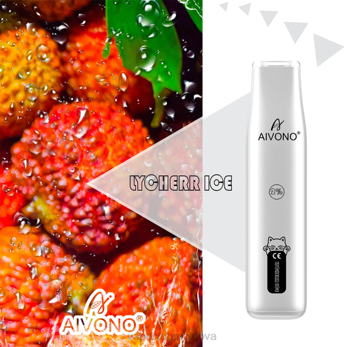 Vape Pod Kit B20N338 Aivono AIM CAT 400 gheață de litchi