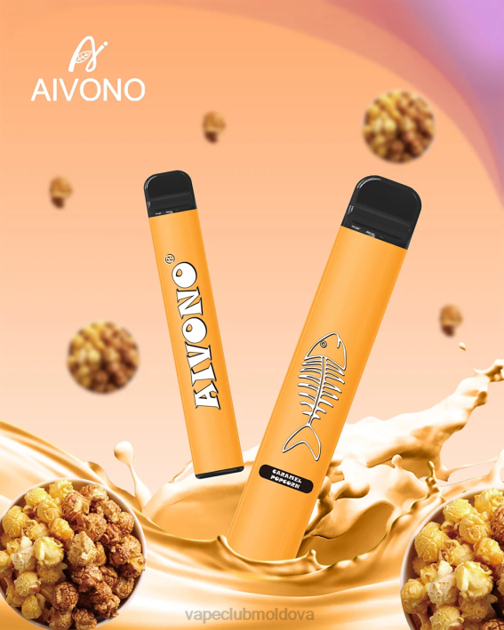 Vape Shop Chisinau B20N286 Aivono AIM FISHBONE 600 floricele de porumb caramel