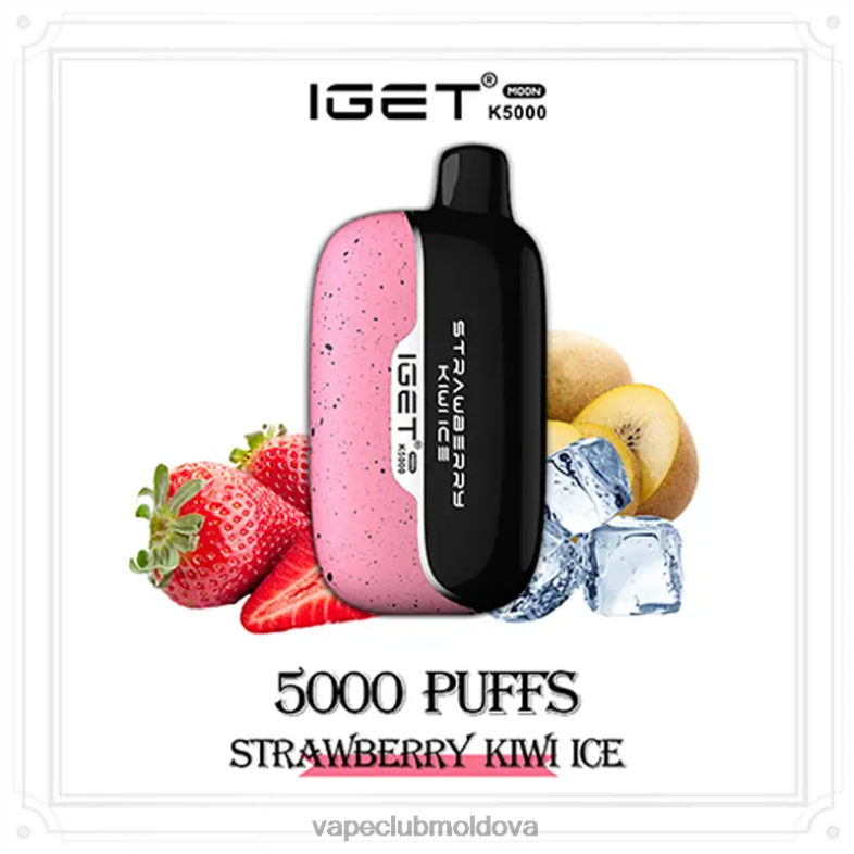 IGET Moon k5000 gheață de kiwi cu căpșuni B4RF818 Vape Pod Kit