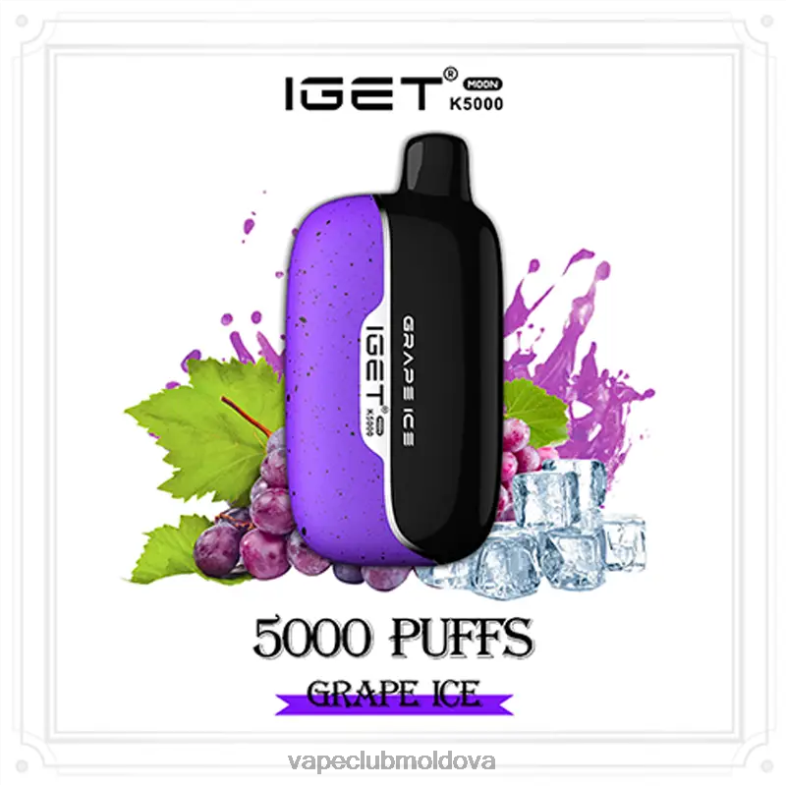 IGET Moon k5000 gheață de struguri B4RF84 Vape Moldova