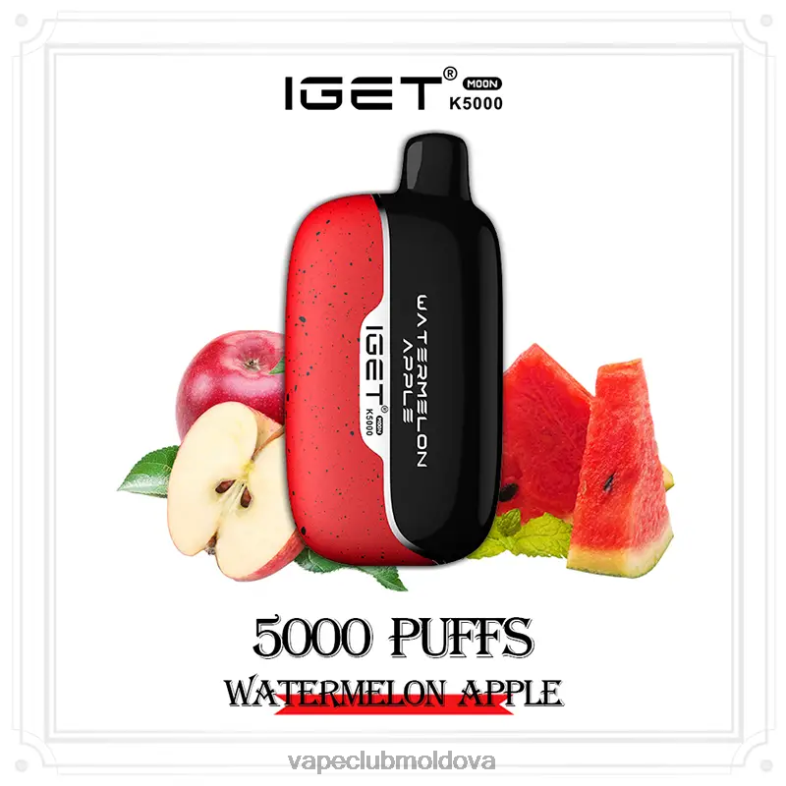 IGET Moon k5000 măr pepene B4RF86 Vape Shop Chisinau