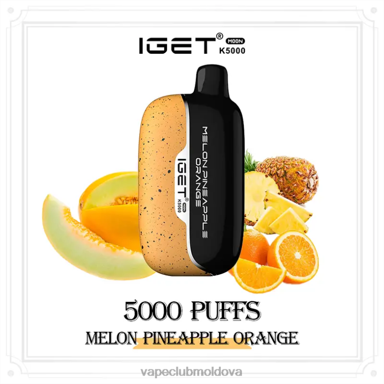 IGET Moon k5000 pepene galben ananas portocală B4RF813 Vape Pod Kit