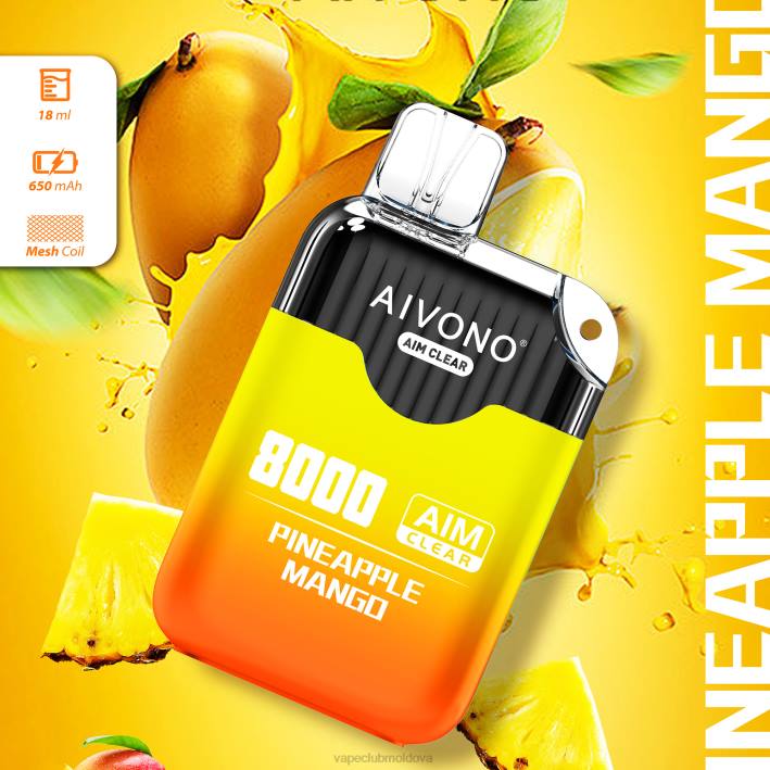 Vape Moldova B20N209 Aivono AIM CLEAR 8000 ananas mango