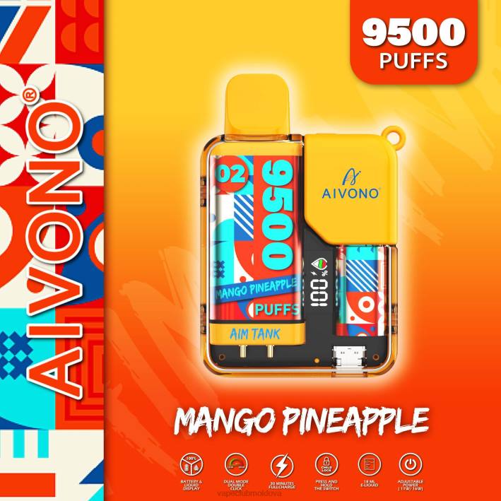 Vape Moldova B20N34 Aivono AIM TANK 9500 ananas mango