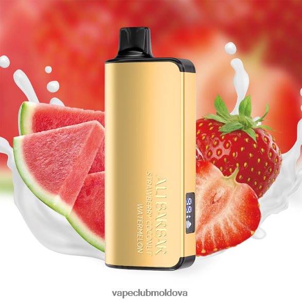 Vape Moldova Z8Z8R024 Alibarbar Ingot 9000 vape de unică folosință capsuni nuca de cocos pepene verde