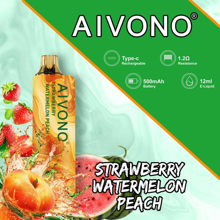 Vape Pod Kit B20N108 Aivono AIM GUN 7000 capsuni pepene piersic