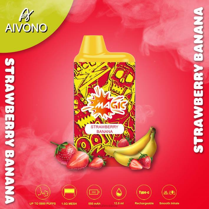 Vape Pod Kit B20N93 Aivono AIM MAGIC 5800 țigară cutie de gură banană căpșuni