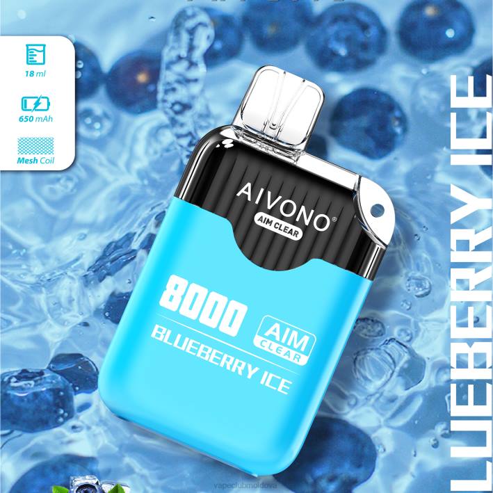 Vape Shop Chisinau B20N206 Aivono AIM CLEAR 8000 gheata de afine