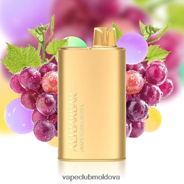 Vape Shop Chisinau Z8Z8R06 Alibarbar Rich 8000 vape de unică folosință struguri hubba bubba