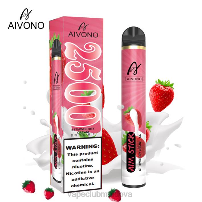 Disposable Vape Moldova B20N155 Aivono AIM STICK 2500 crema de capsuni