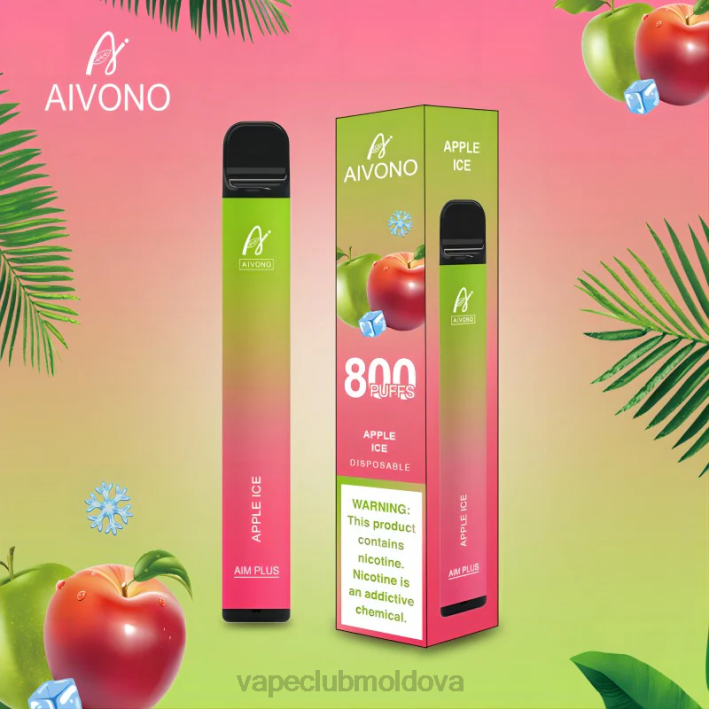 Disposable Vape Moldova B20N170 Aivono AIM PLUS 800 gheata de mere