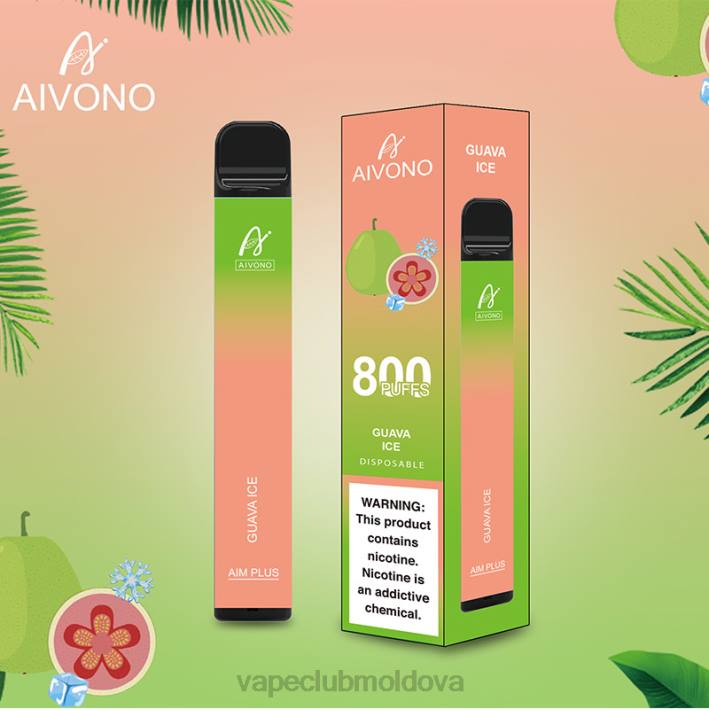 Disposable Vape Moldova B20N180 Aivono AIM PLUS 800 gheață de guava