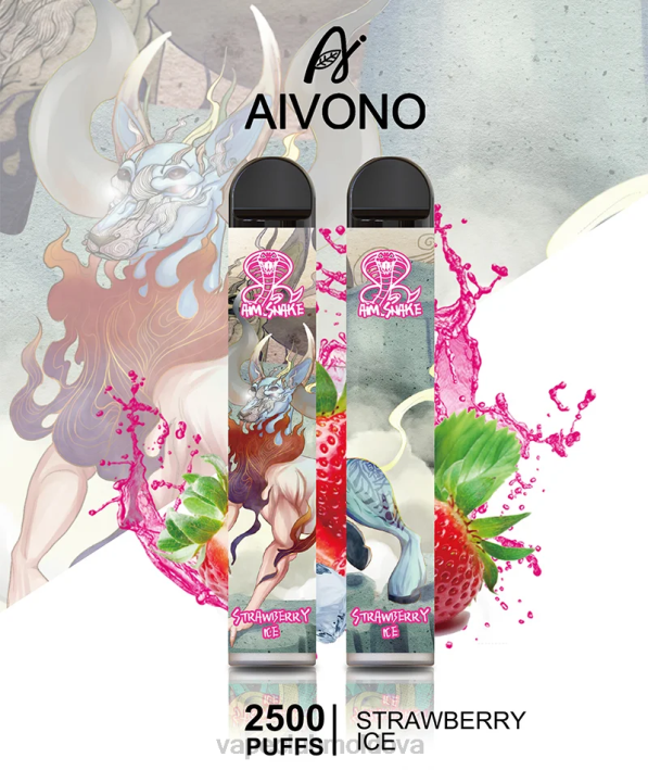 Vape Moldova B20N319 Aivono AIM SNAKE 2500 gheata de capsuni