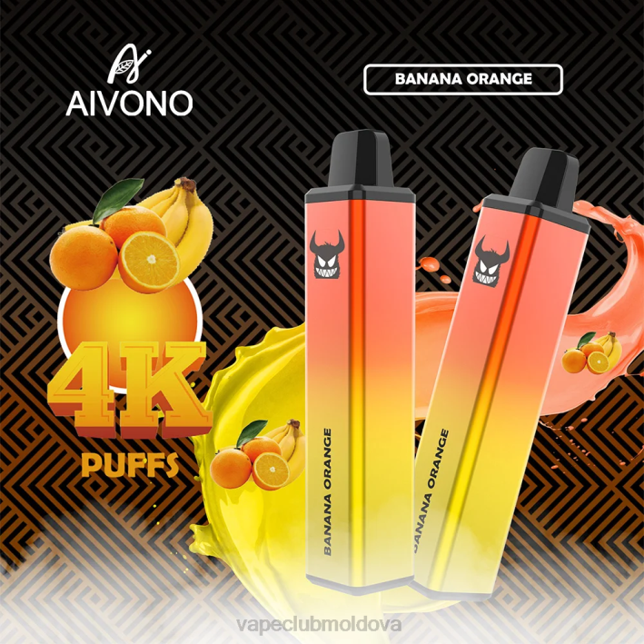 Vape Pod Kit B20N258 Aivono AIM FREAK 4000 portocala banana