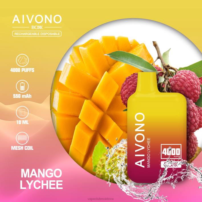 Vape Shop Chisinau B20N216 Aivono AIM BOXX 4000 lychee de mango