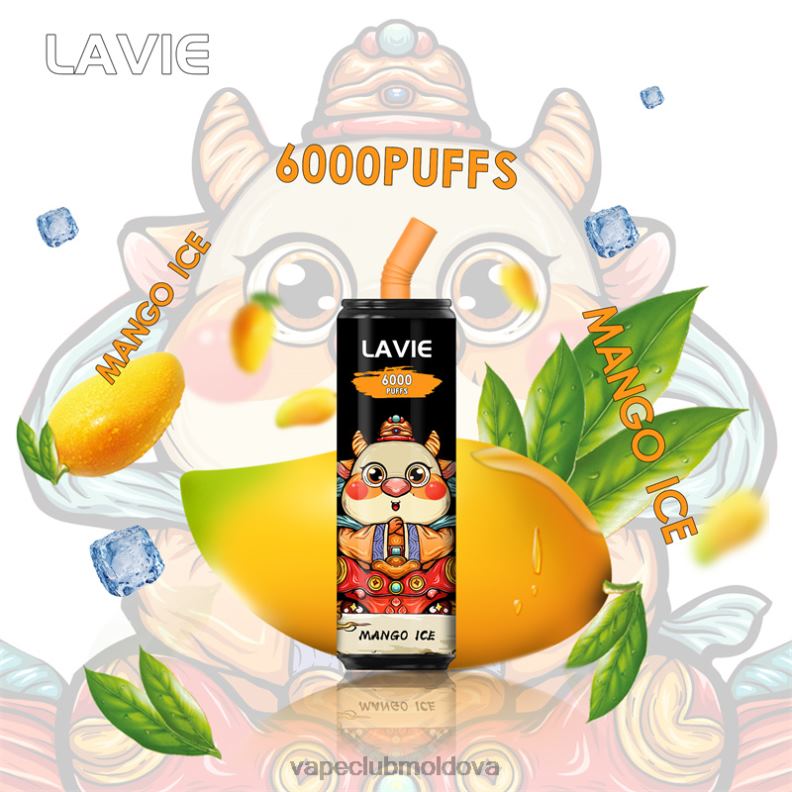 Disposable Vape Moldova 80H82270 LAVIE Coke BAR 6000 pufuri gheata de mango