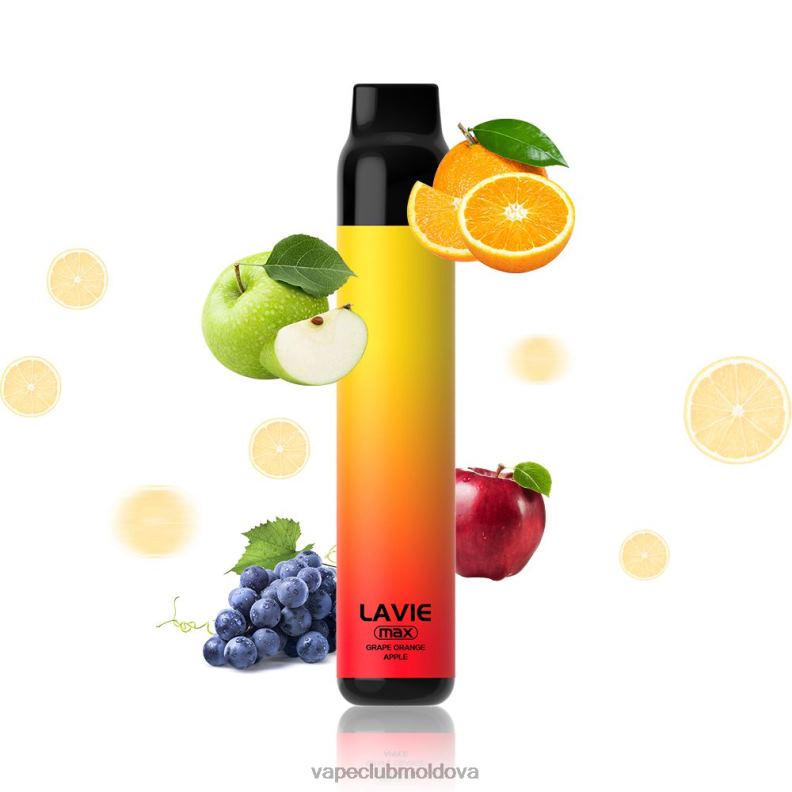 Disposable Vape Moldova 80H82280 LAVIE BAR 5000 pufuri - max portocală de struguri