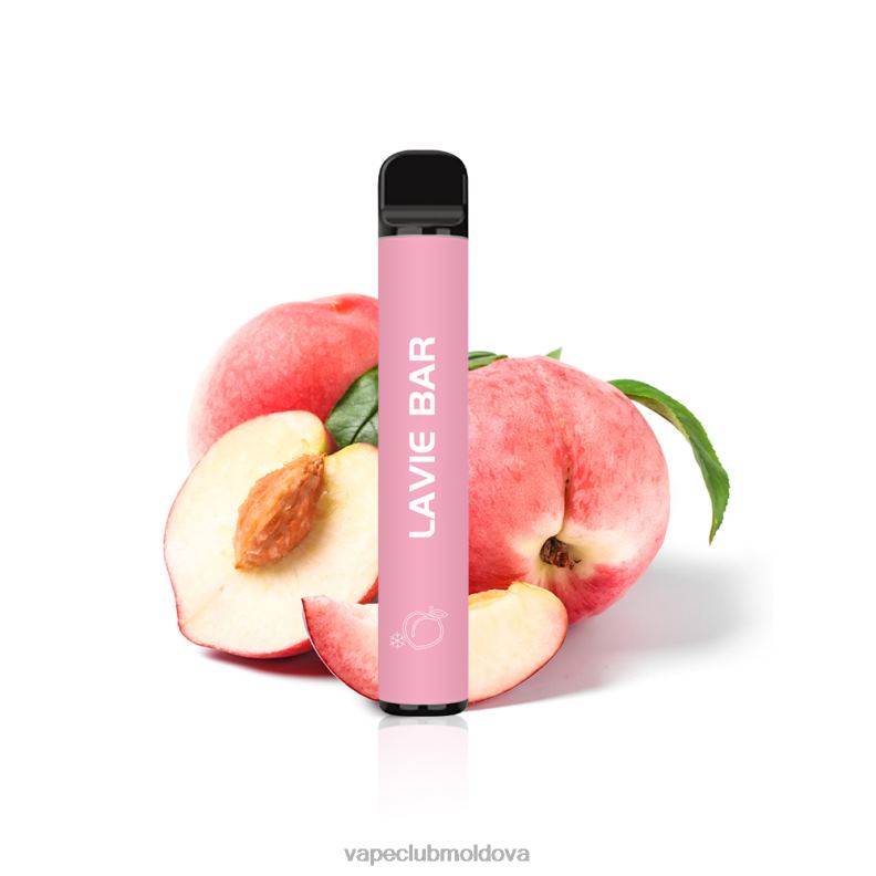 Disposable Vape Moldova 80H82325 LAVIE BAR 2% versiunea 800 pufuri gheata de piersici