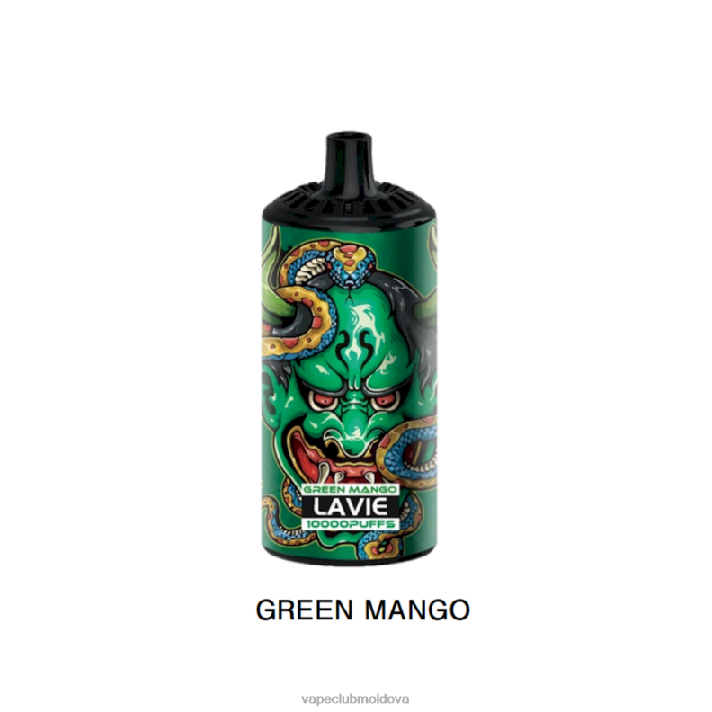 Disposable Vape Moldova 80H82365 LAVIE BEAST 10000 de pufuri mango verde