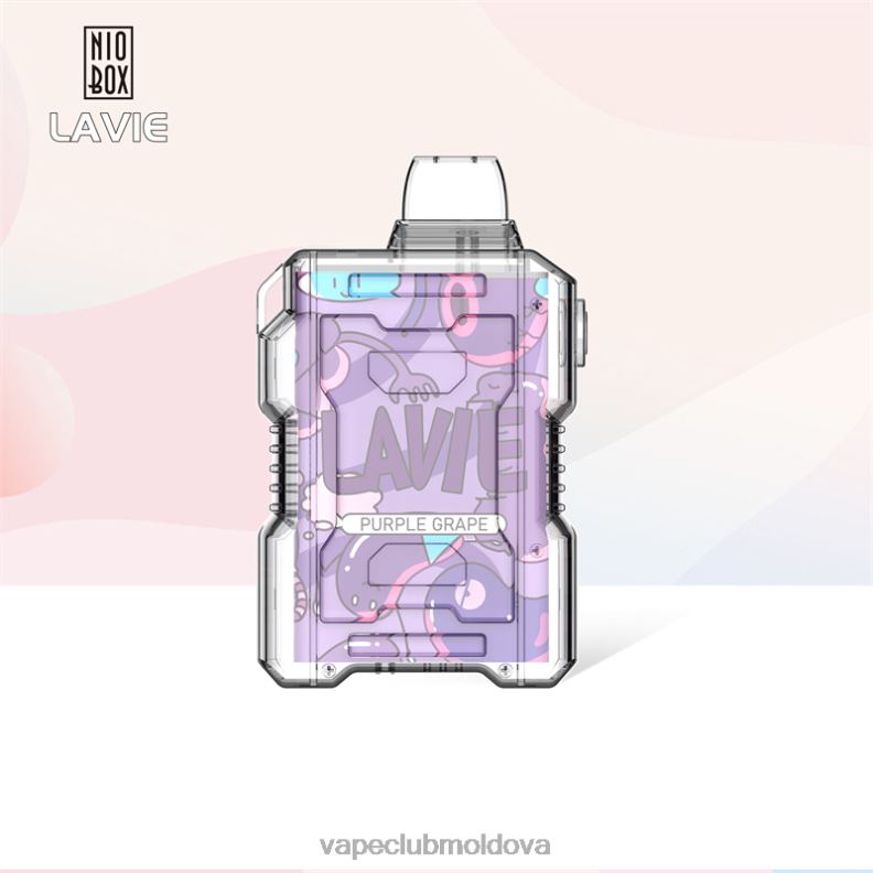 Vape Mod 80H82192 LAVIE NIO BOX 9000 pufuri struguri violet