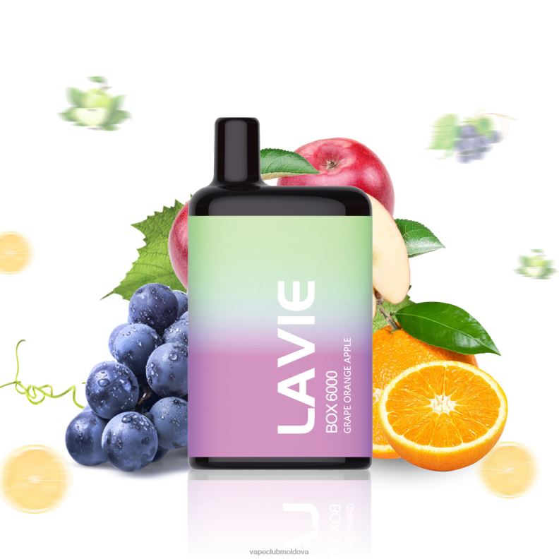 Vape Mod 80H82202 LAVIE BOX 6000 pufuri măr portocaliu de struguri