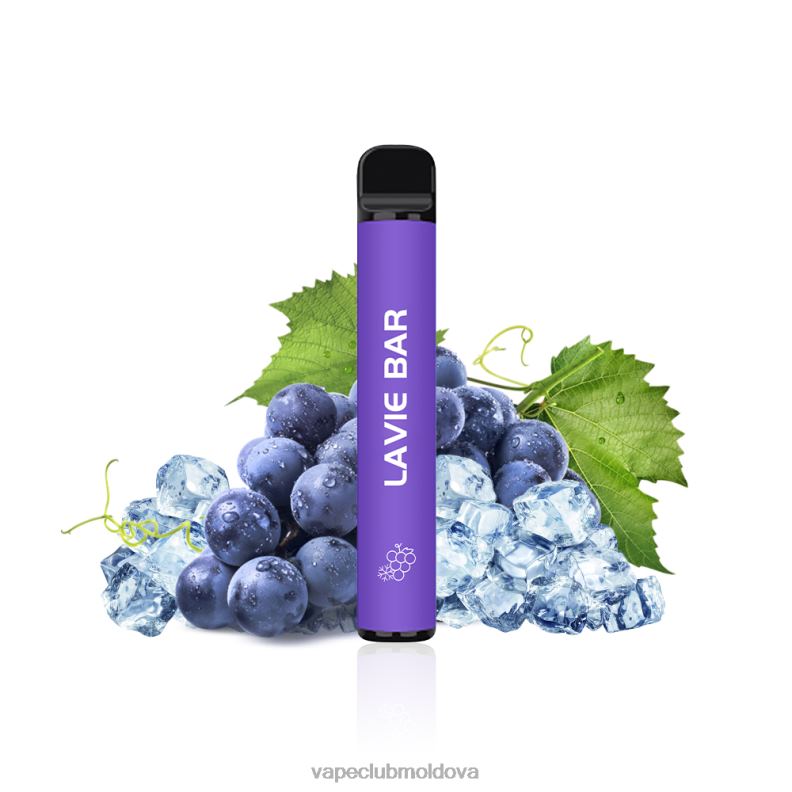 Vape Mod 80H82322 LAVIE BAR 2% versiunea 800 pufuri gheață de struguri