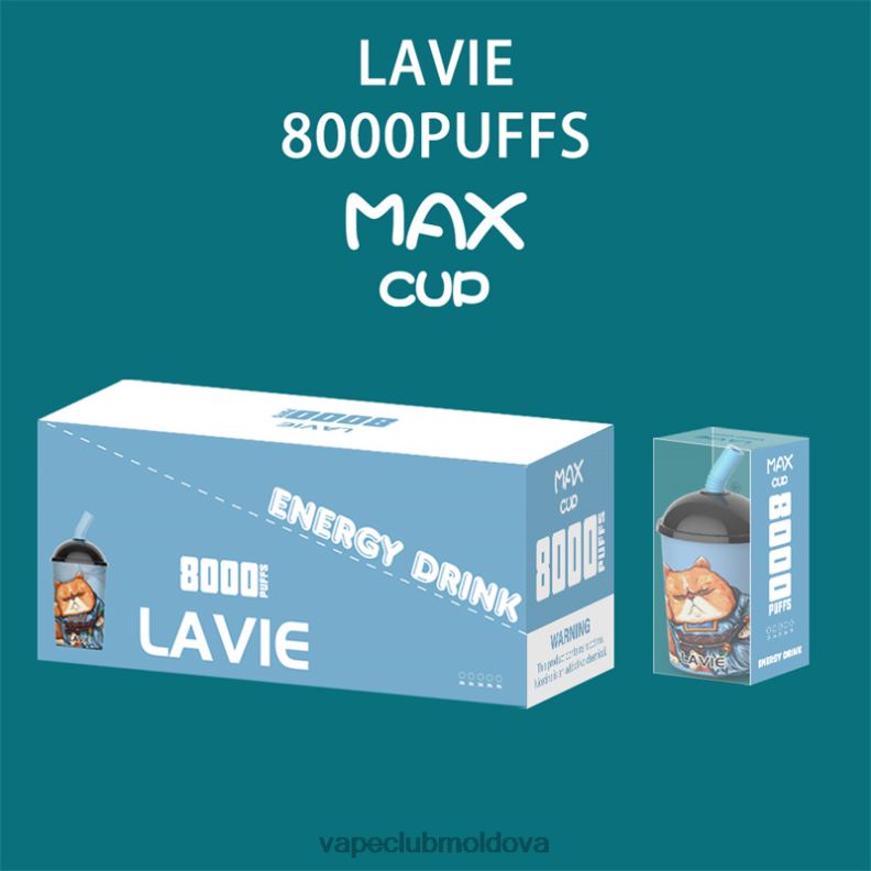 Vape Moldova 80H82259 LAVIE Max Cup 8000 pufuri băutură energizantă