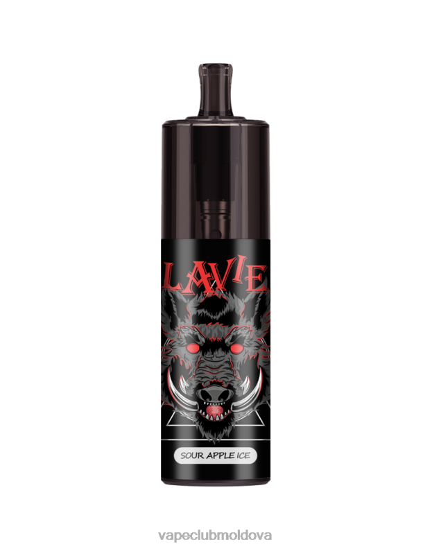 Vape Moldova 80H82329 LAVIE COLOUR BAR Controlul fluxului de aer cu 10000 de pufături gheață de mere acru