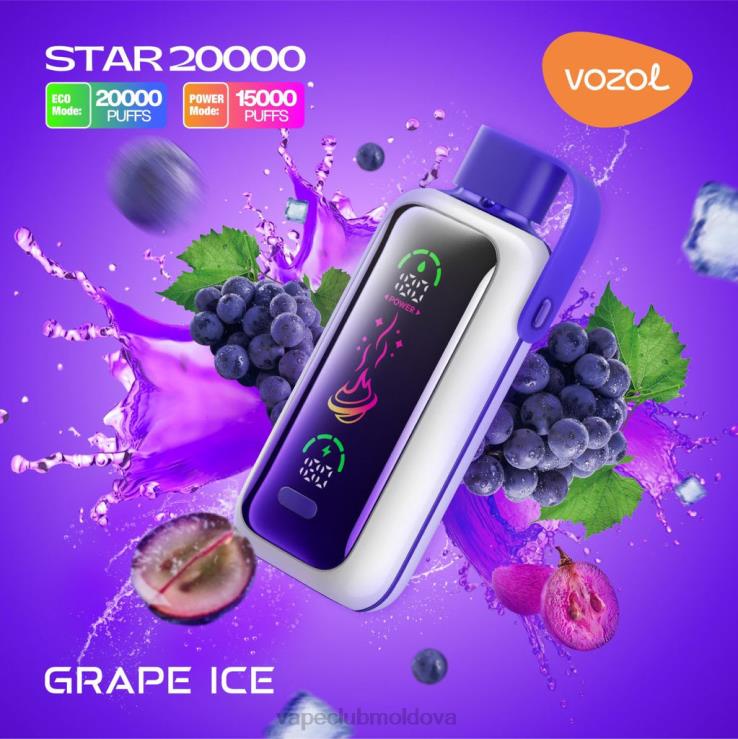 Vape Moldova LJVD09 VOZOL STAR 20000 gheață de struguri