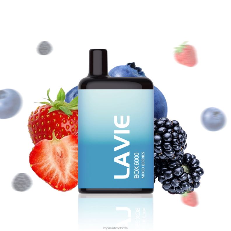 Vape Pod Kit 80H82203 LAVIE BOX 6000 pufuri fructe de padure amestecate