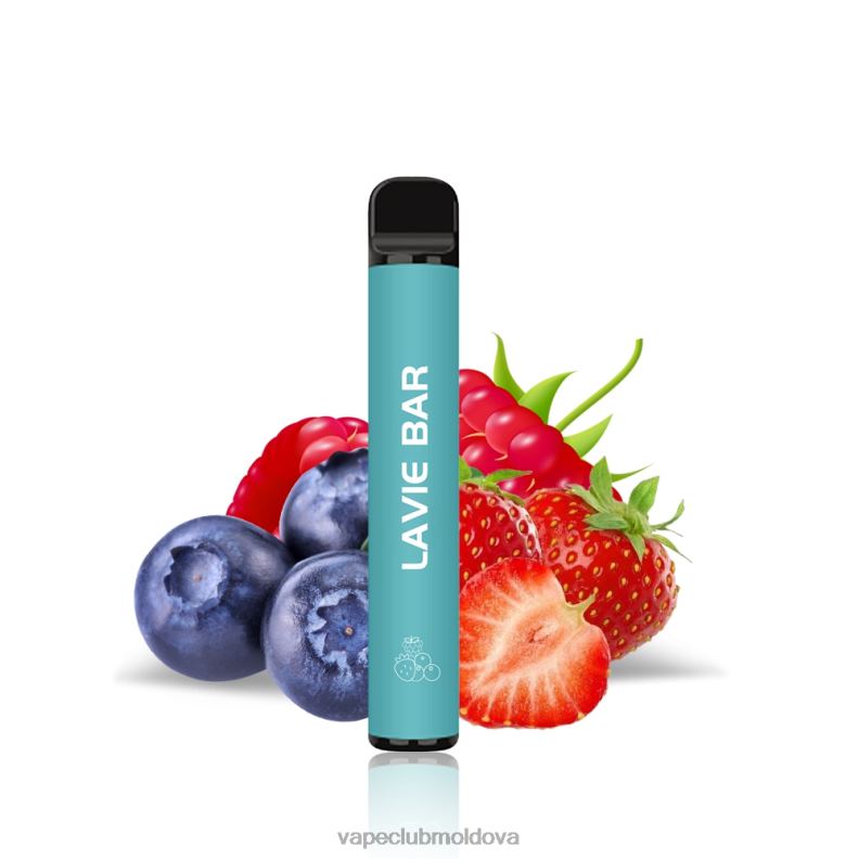 Vape Pod Kit 80H82323 LAVIE BAR 2% versiunea 800 pufuri amestecați fructele de pădure