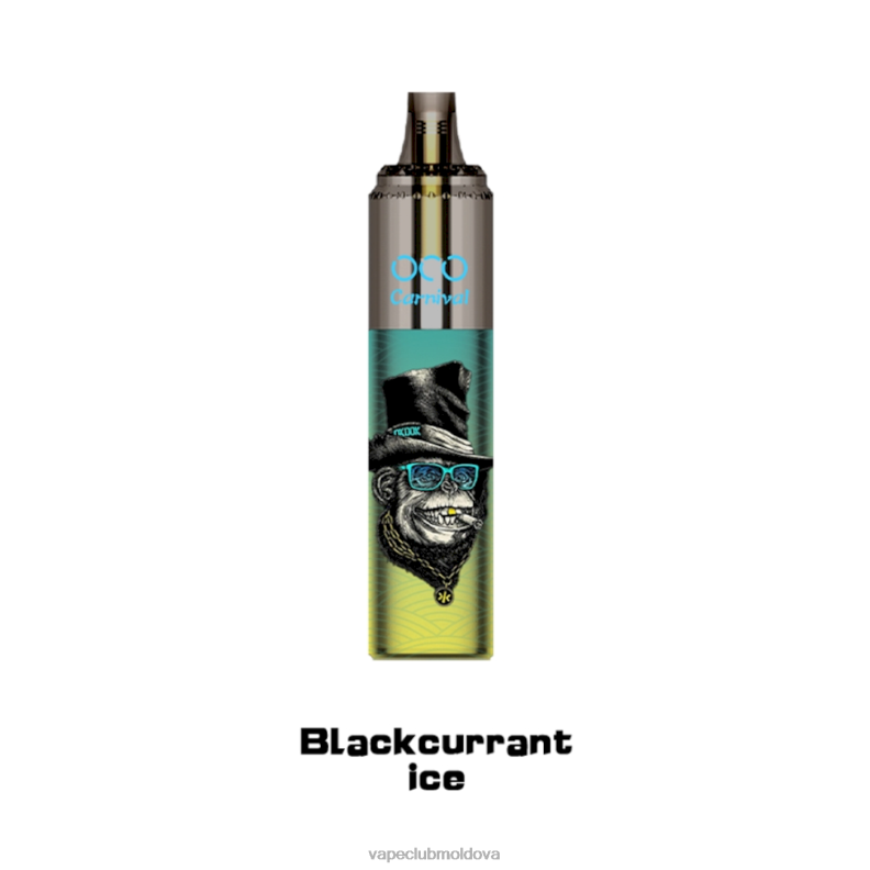 Vape Pod Kit 80H82348 LAVIE OCO carnaval 10000 pufuri gheață de coacăze negre