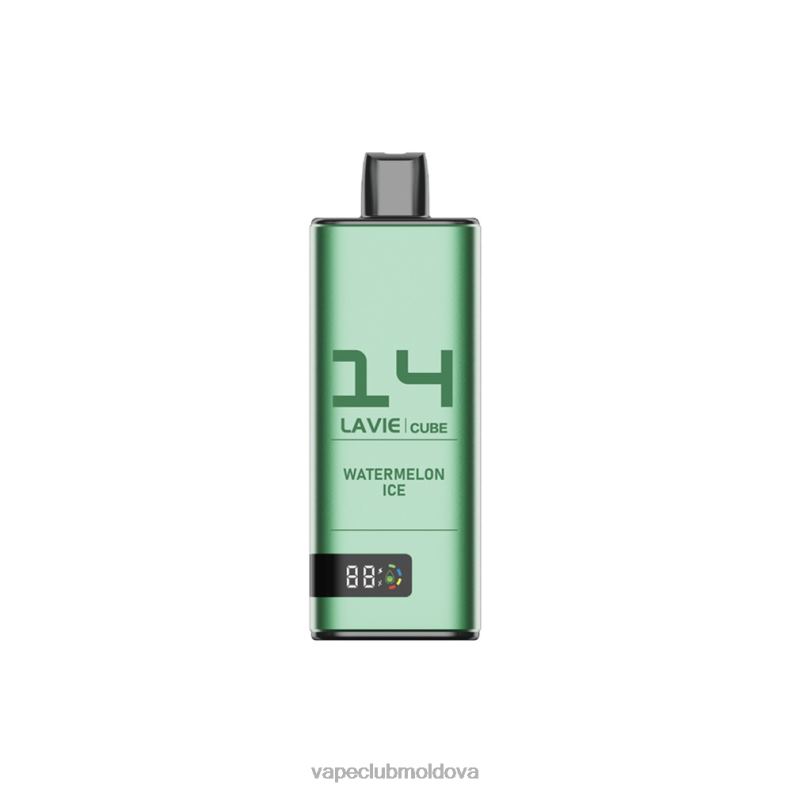 Vape Pod Kit 80H8248 LAVIE Cube 20000 de pufuri gheata de pepene verde