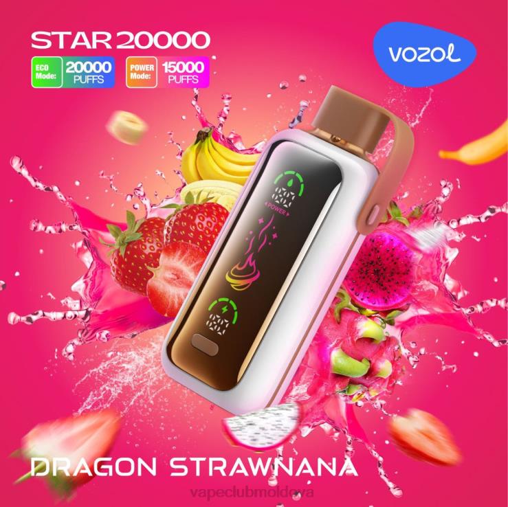 Vape Pod Kit LJVD08 VOZOL STAR 20000 dragon strawnana