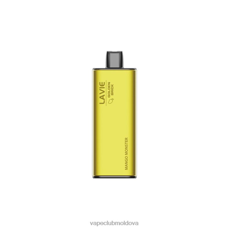 Vape Shop Chisinau 80H8261 LAVIE GOLDEN BRICK 10000 de pufuri monstru mango